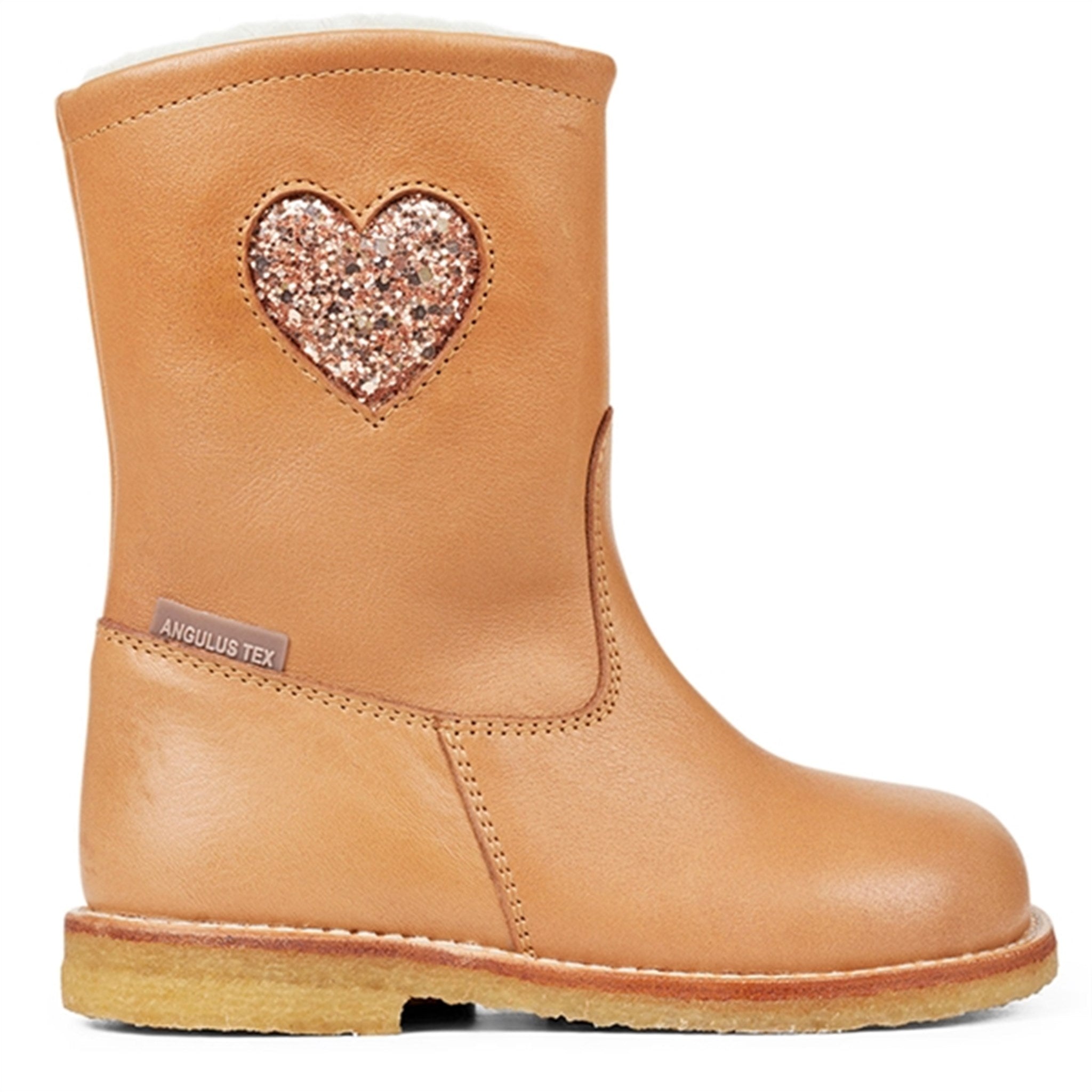 Angulus Tex-Boots With Zipper Almond/Maple Glitter 2