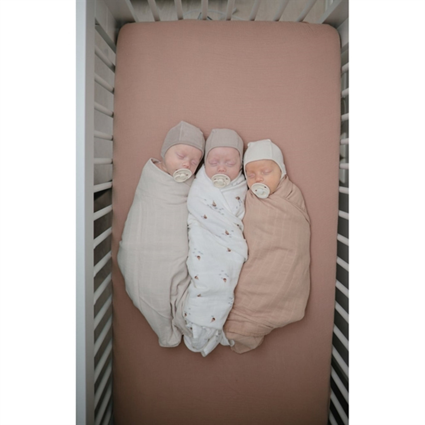 Mushie Swaddle Blush