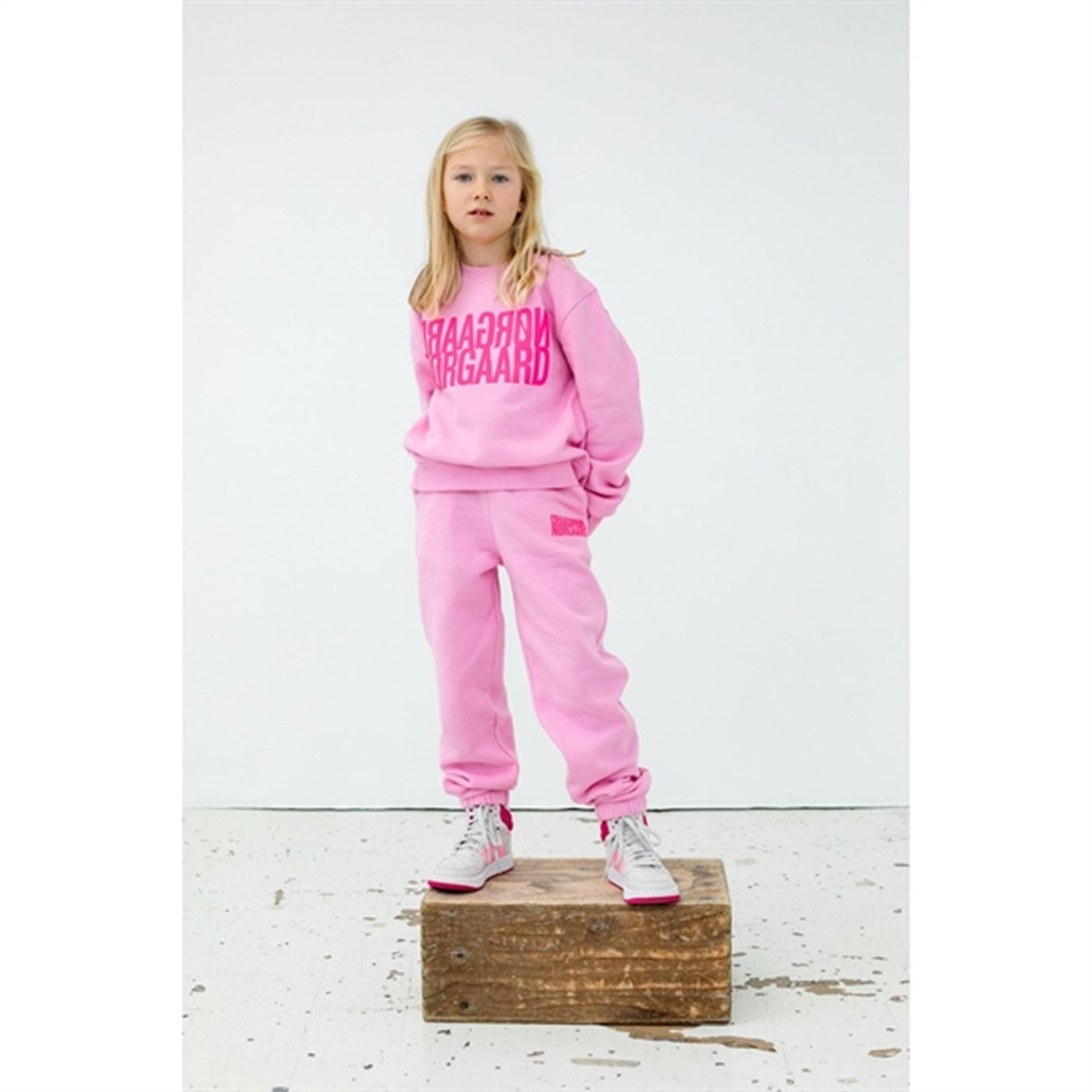 Mads Nørgaard Organic Sweat Pattina Sweatpants Begonia Pink