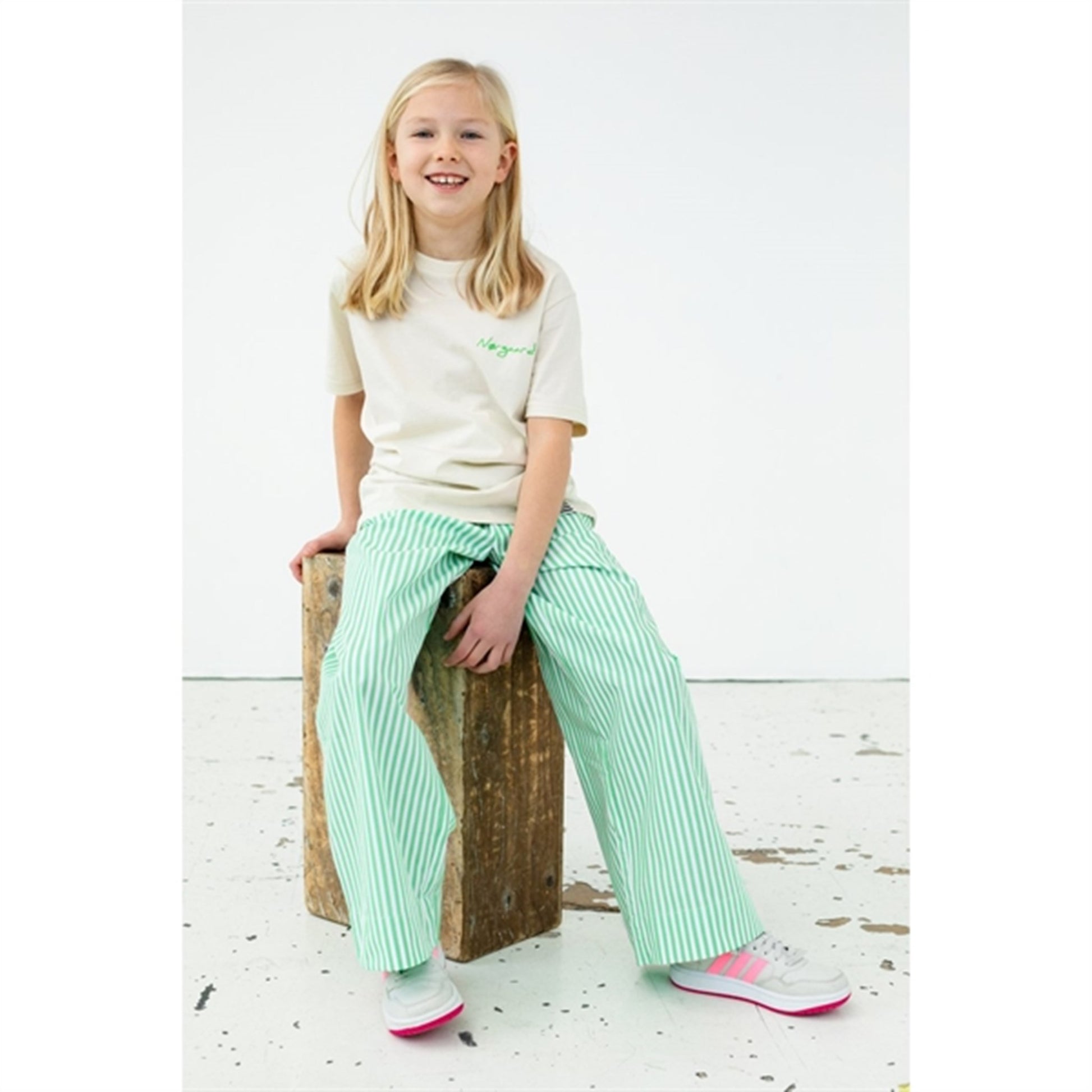 Mads Nørgaard Popla Pipa Pants Andean Toucan/Optical White