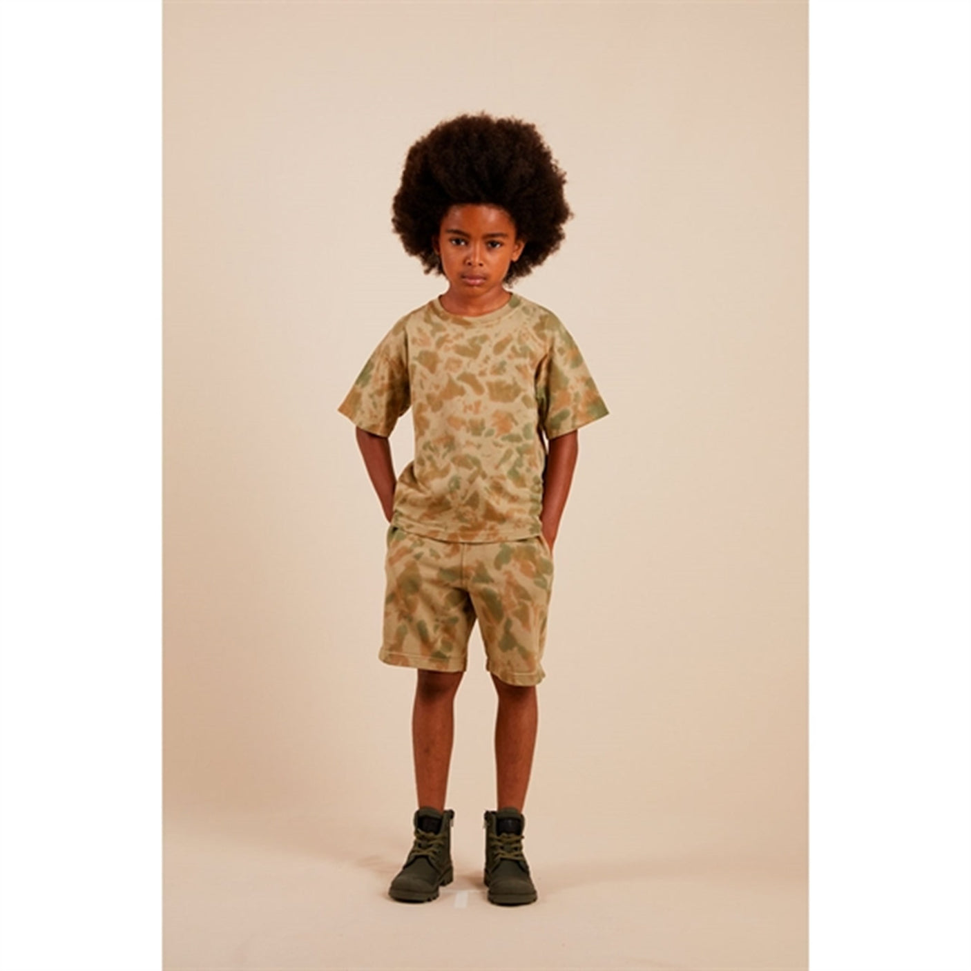 Finger In The Nose Dunk Khaki Tie & Dye Bermuda Shorts 2