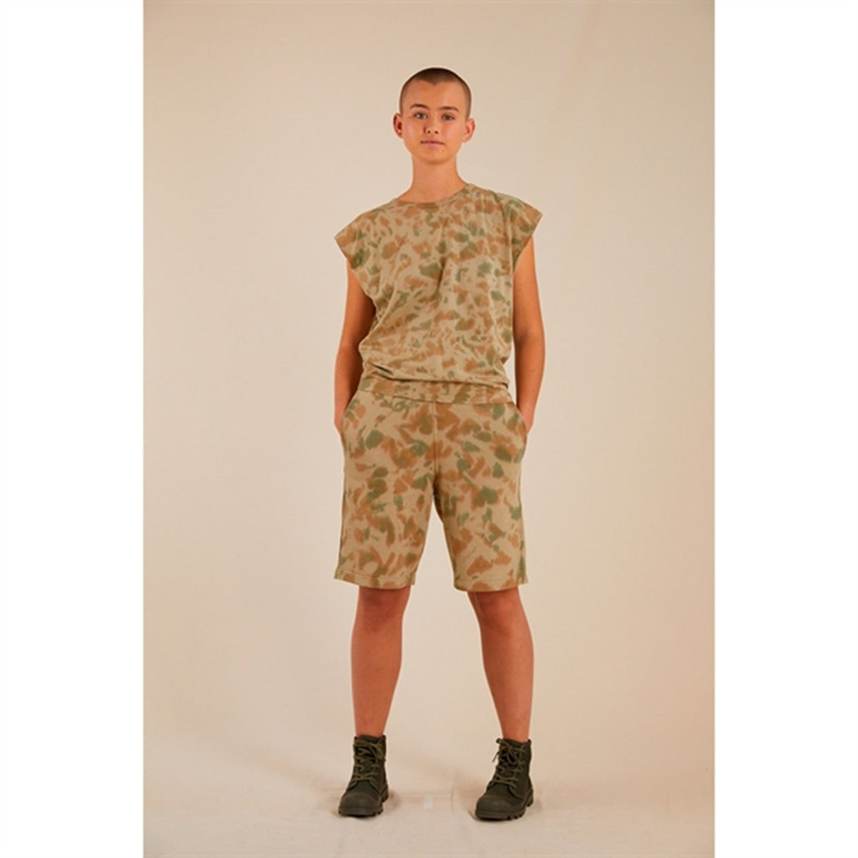 Finger In The Nose Dunk Khaki Tie & Dye Bermuda Shorts 3