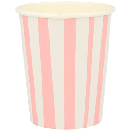 Meri Meri Stripe Pink Cups 8 stk