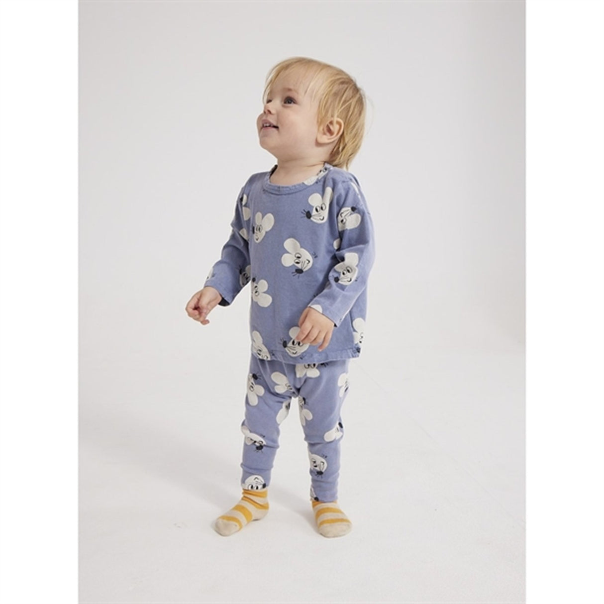 Bobo Choses Blue Mouse Blouse AOP