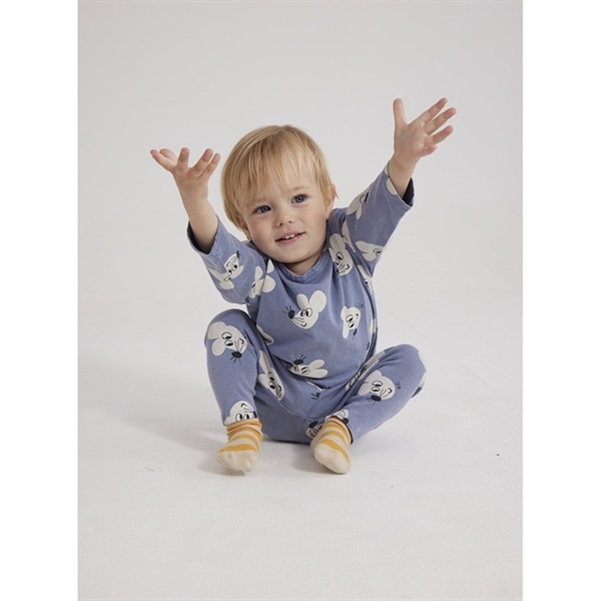 Bobo Choses Blue Mouse Blouse AOP