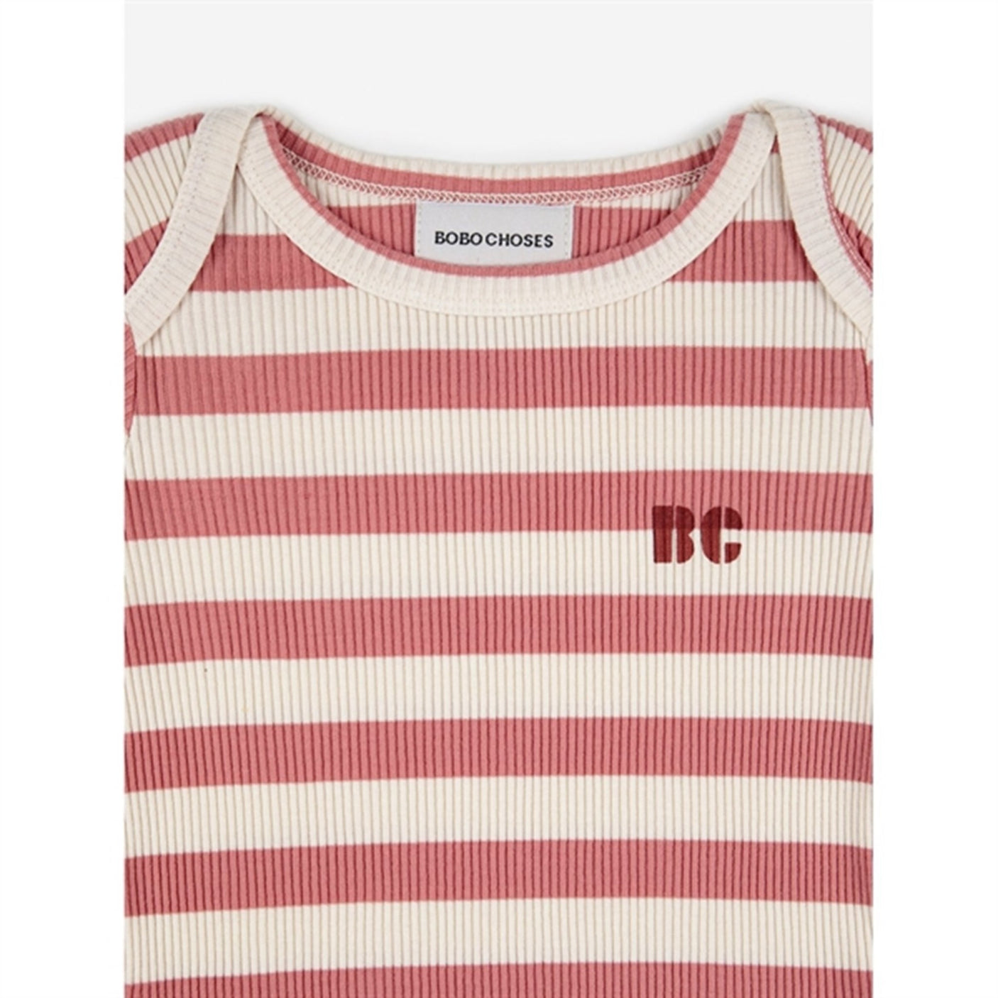 Bobo Choses Burgundy Red Maroon Stripes Body 2-pack