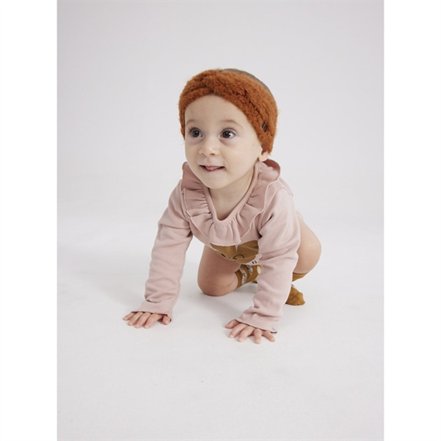 Bobo Choses Pink Mouse Ruffle Collar Body