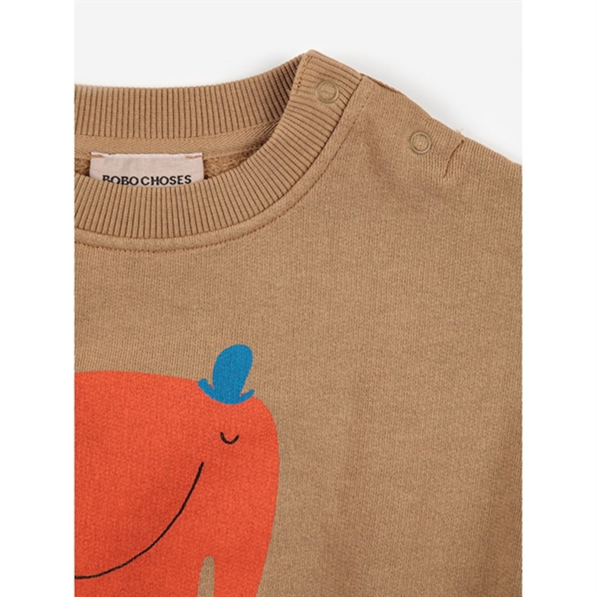 Bobo Choses Light Brown The Elephant Sweatshirt