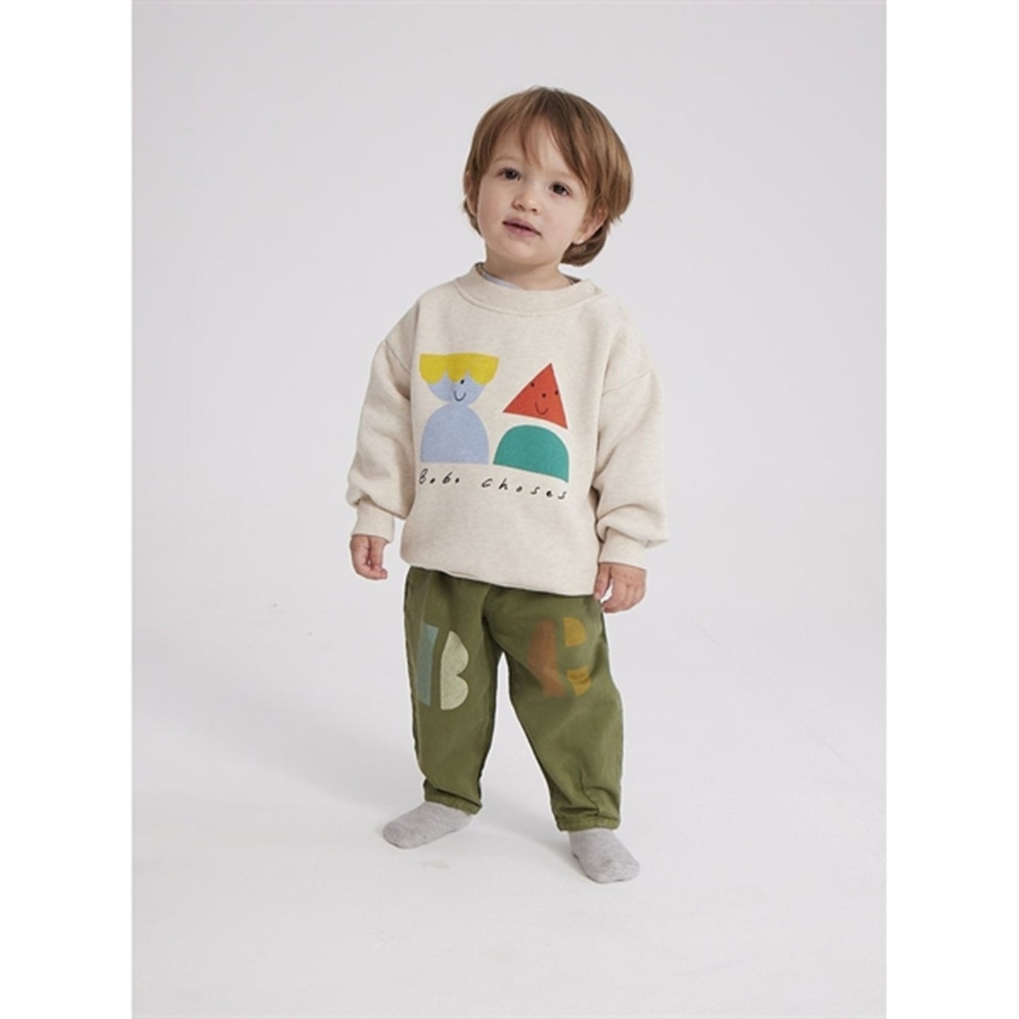 Bobo Choses Beige Funny Friends Sweatshirt