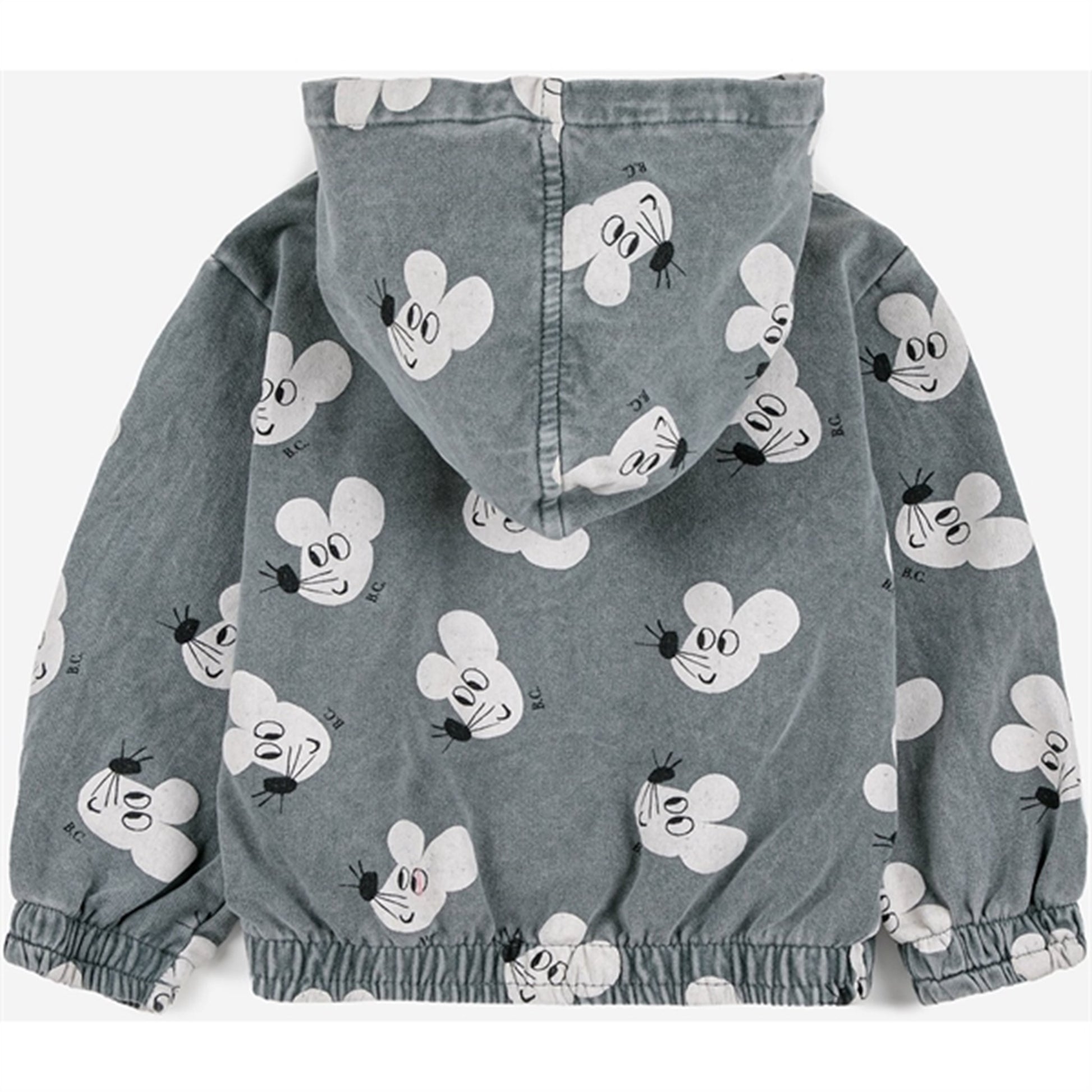 Bobo Choses Grey Mouse Hoodie AOP