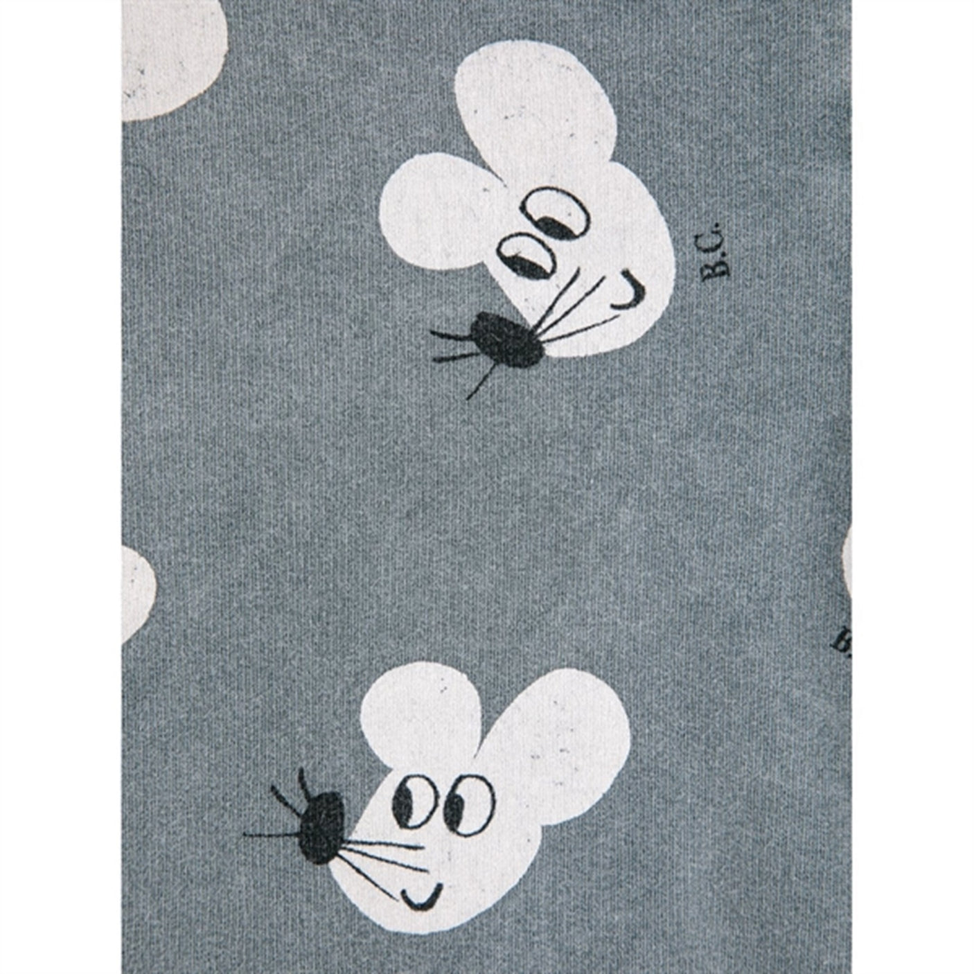 Bobo Choses Grey Mouse Hoodie AOP