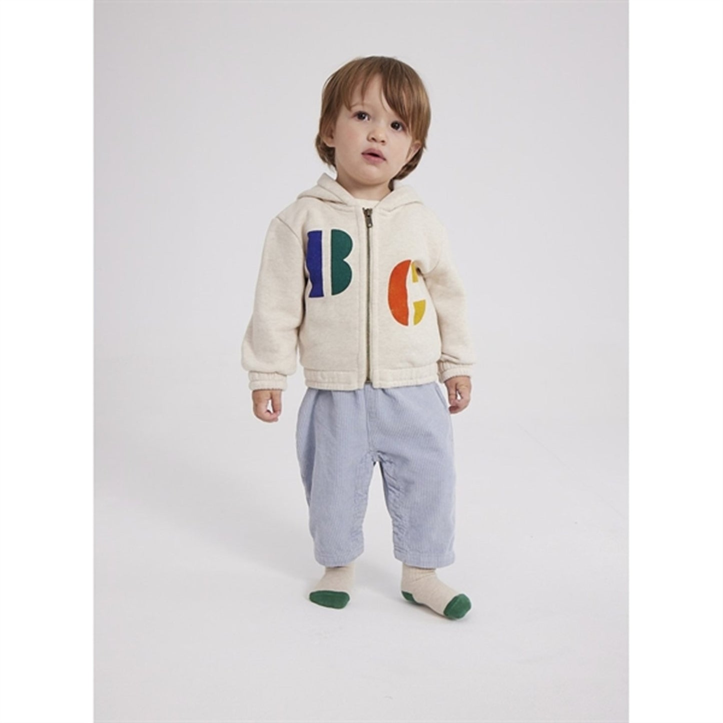 Bobo Choses Beige Multicolor B.C Hoodie
