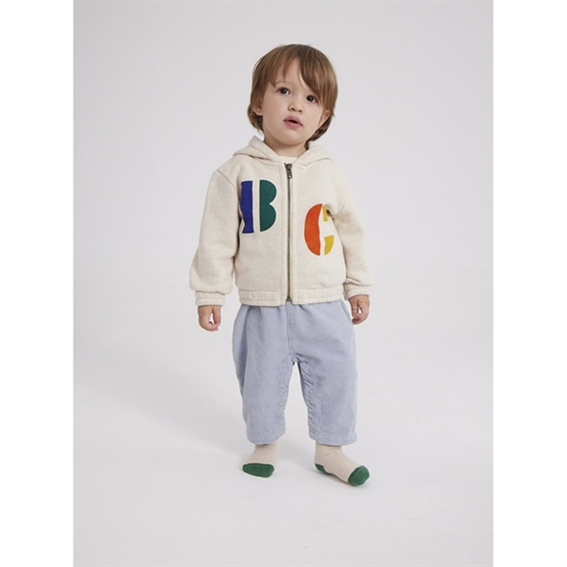 Bobo Choses Beige Multicolor B.C Hoodie