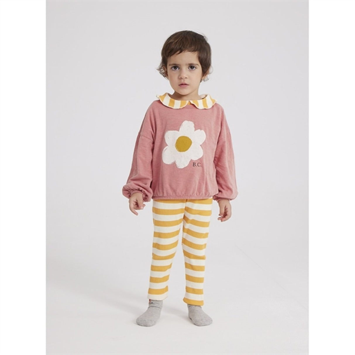Bobo Choses Curry Yellow Stripes Leggings