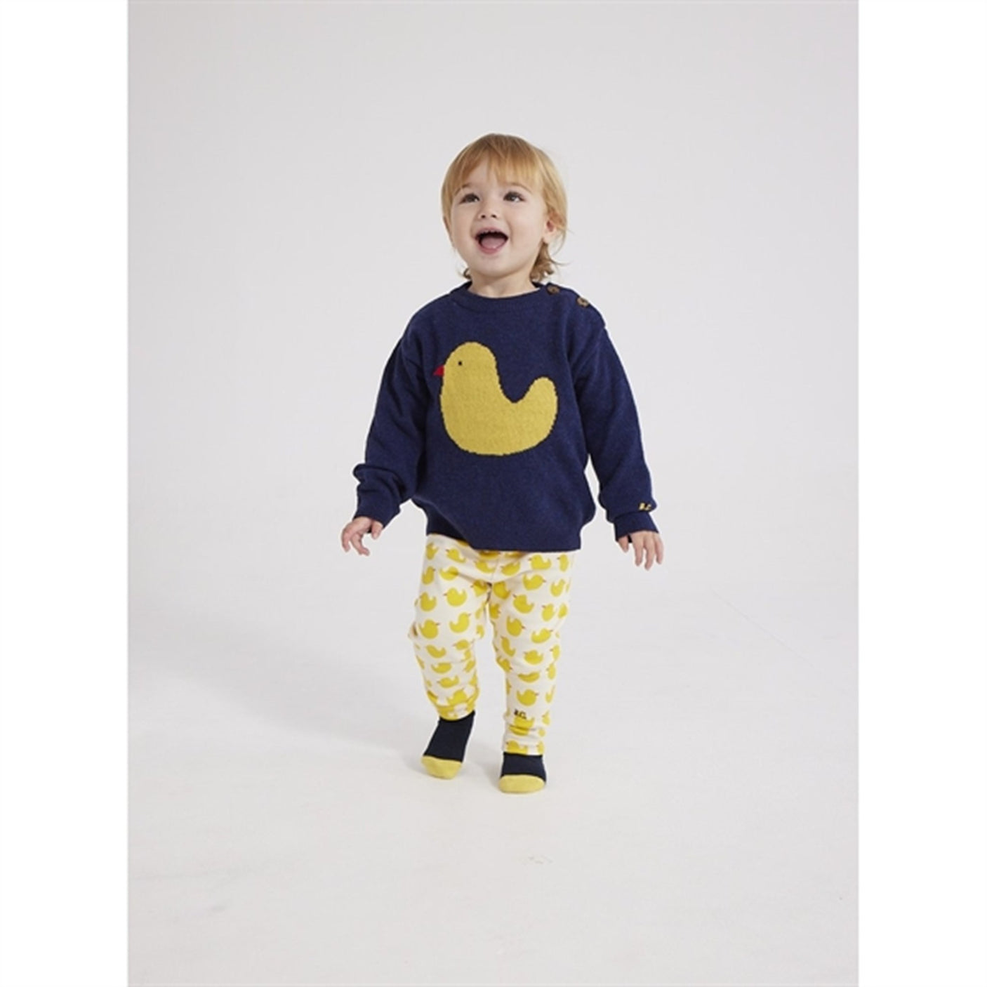 Bobo Choses White Rubber Duck Leggings AOP