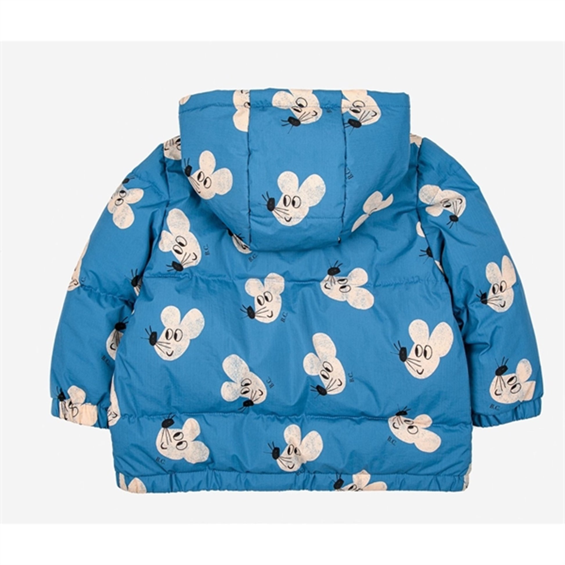 Bobo Choses Blue Mouse Hooded Jacket AOP