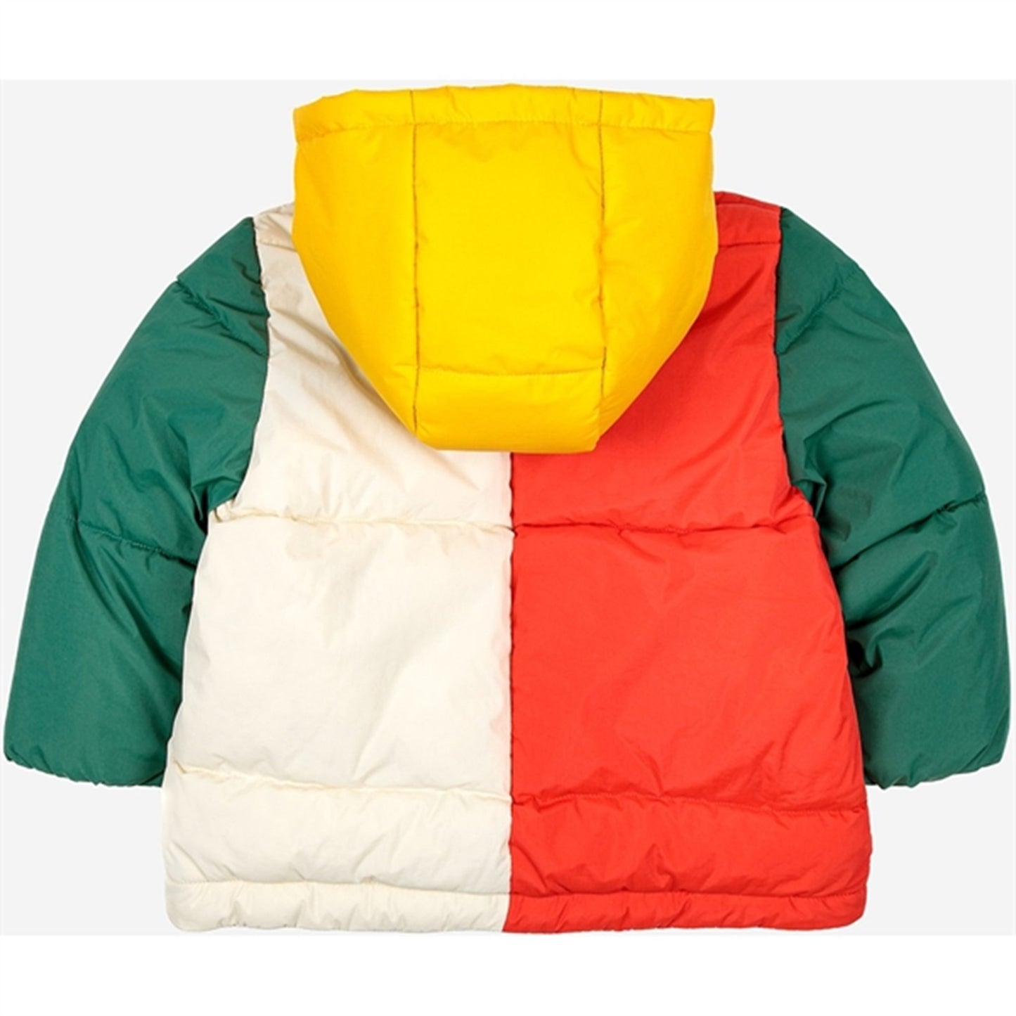Bobo Choses Green Color Block Hooded Jacket