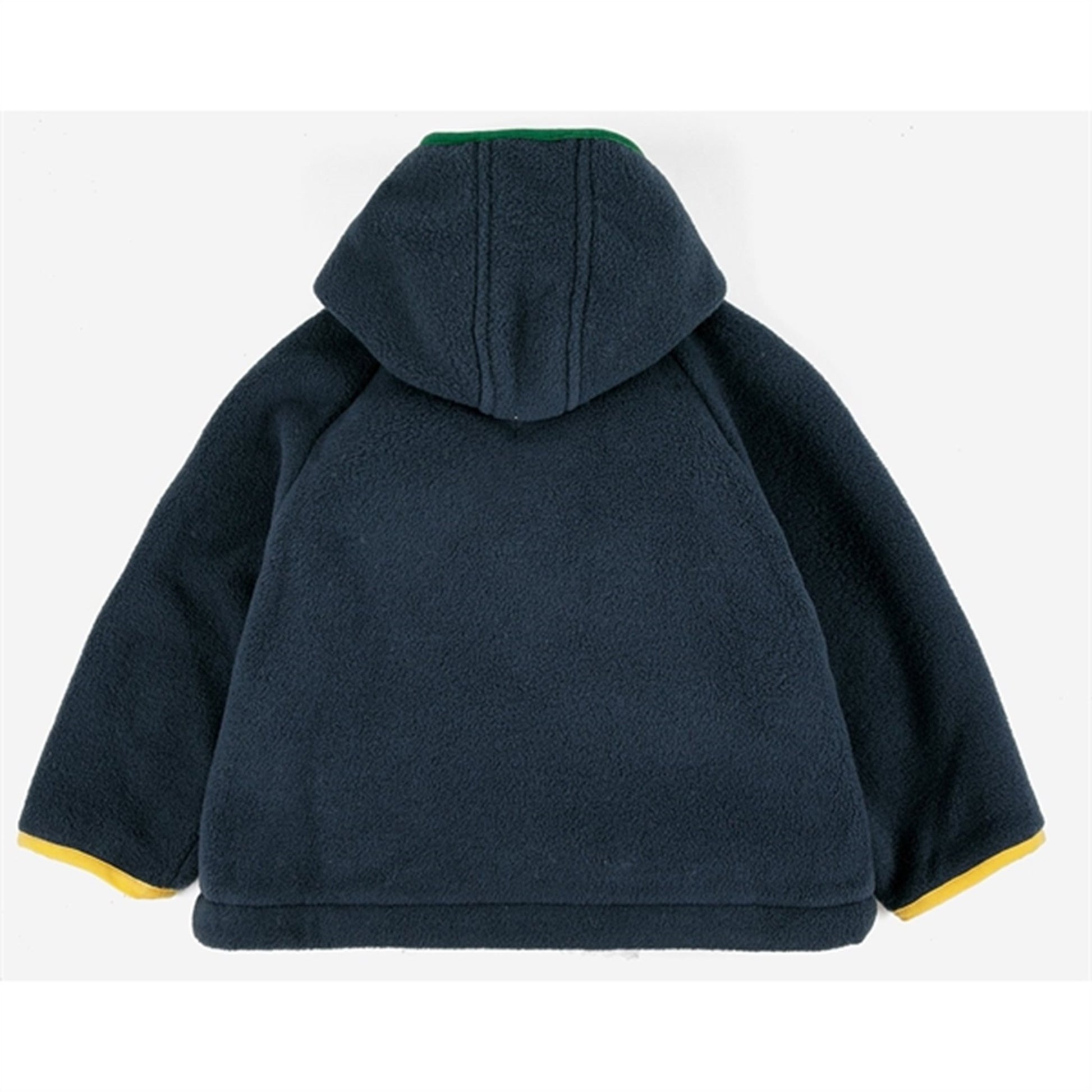 Bobo Choses Midnight Blue Color Block Polar Hooded Jacket