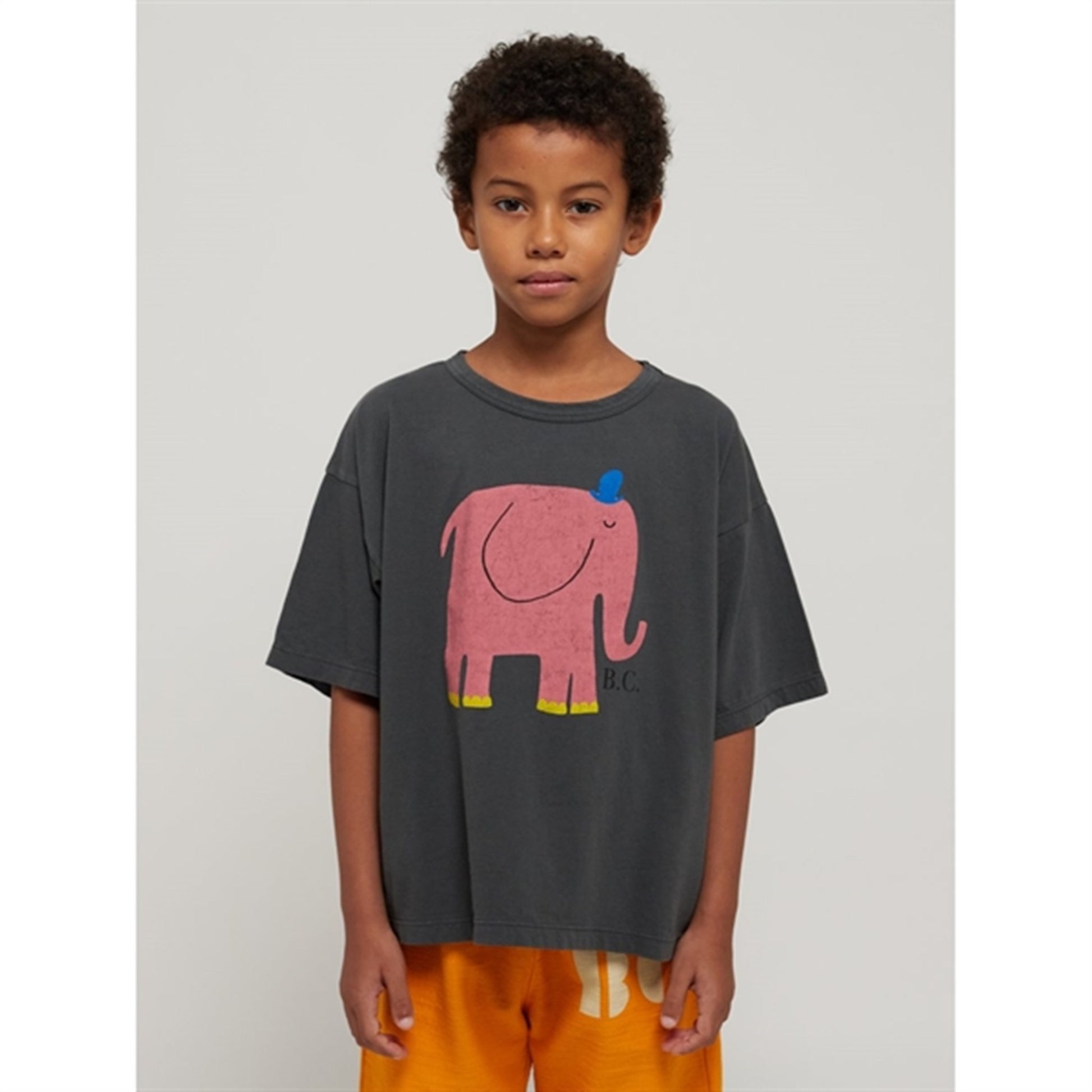 Bobo Choses Dark Grey The Elephant T-Shirt