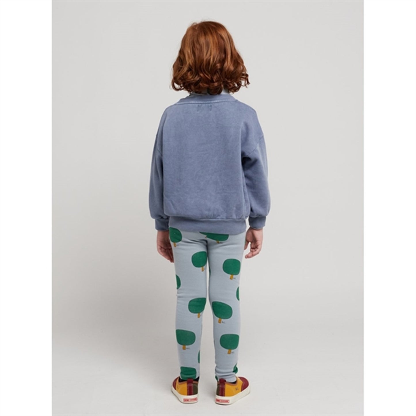 Bobo Choses Prussian Blue Green Tree Sweatshirt