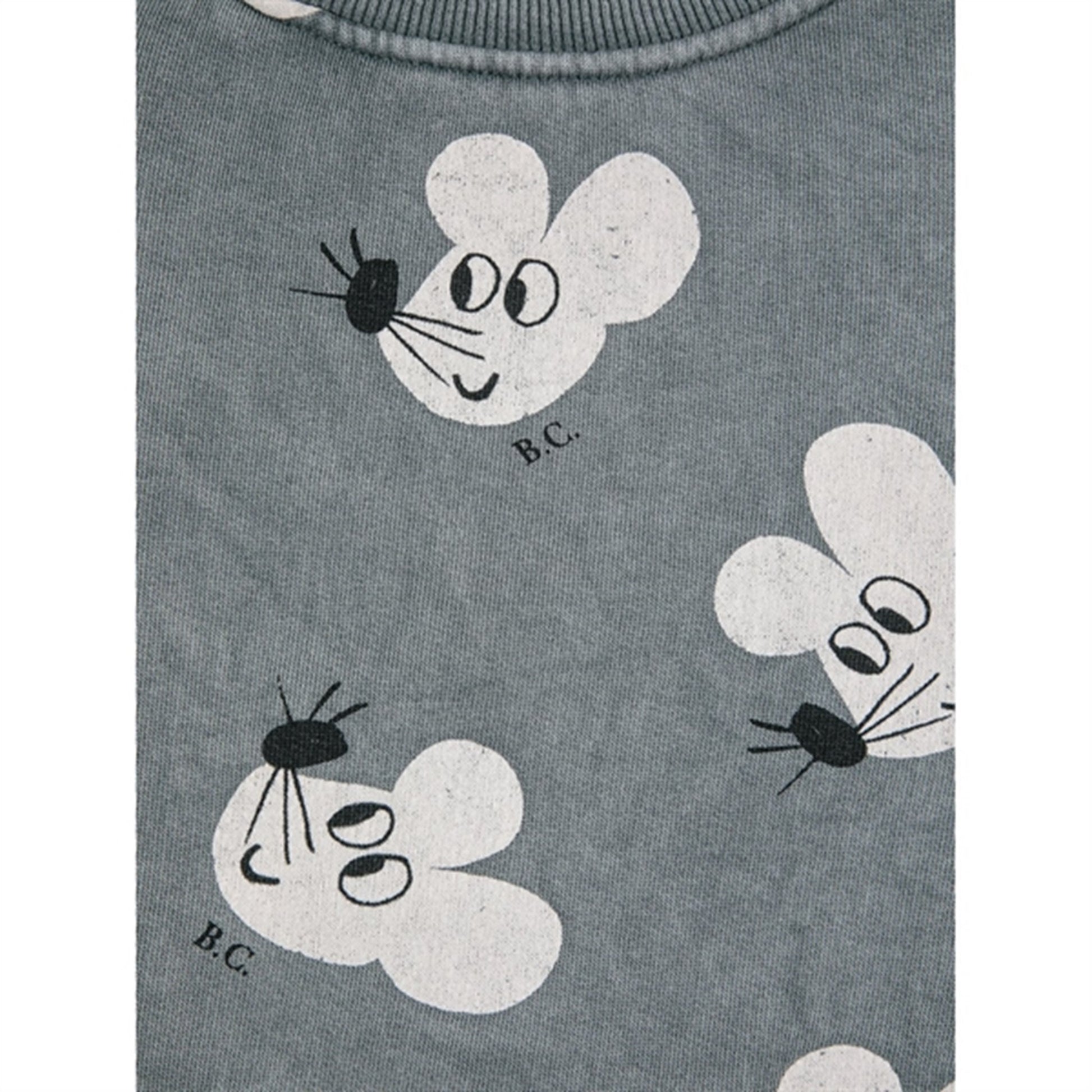 Bobo Choses Grey Mouse Sweatshirt AOP