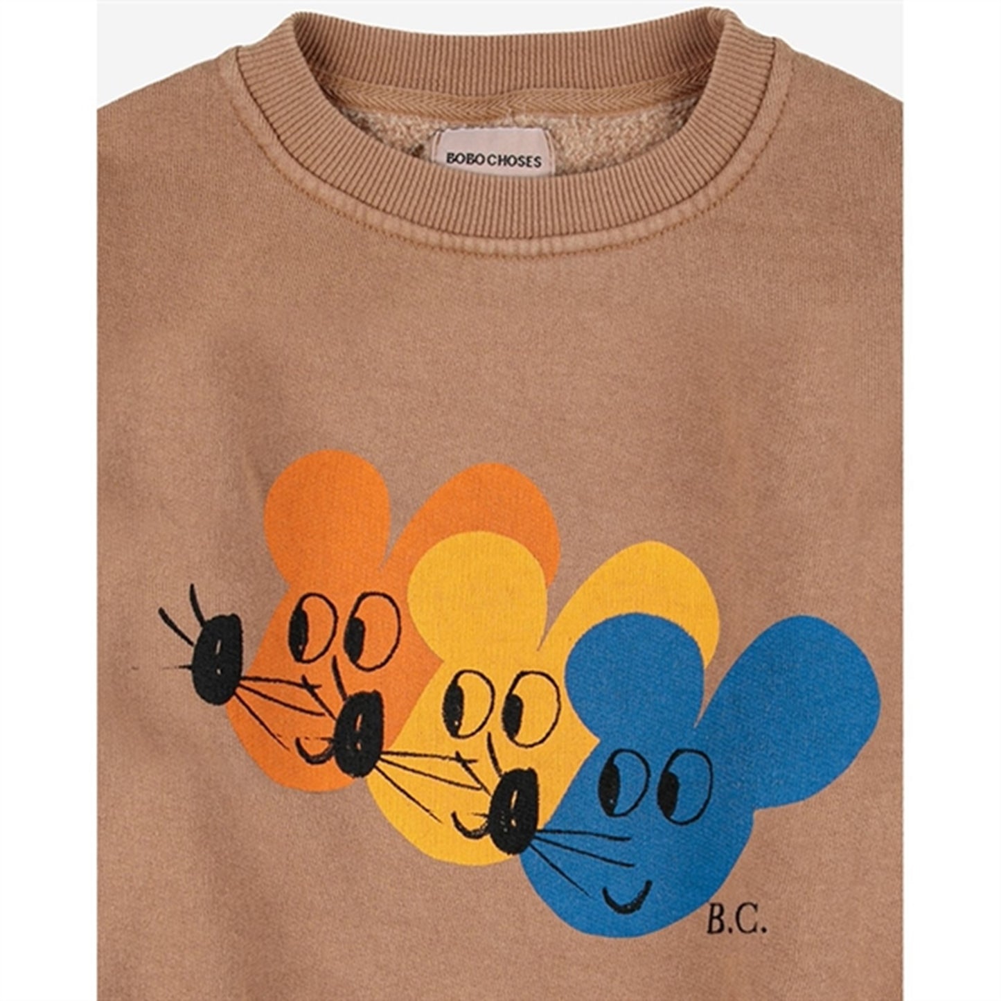 Bobo Choses Light Brown Multicolor Mouse Sweatshirt