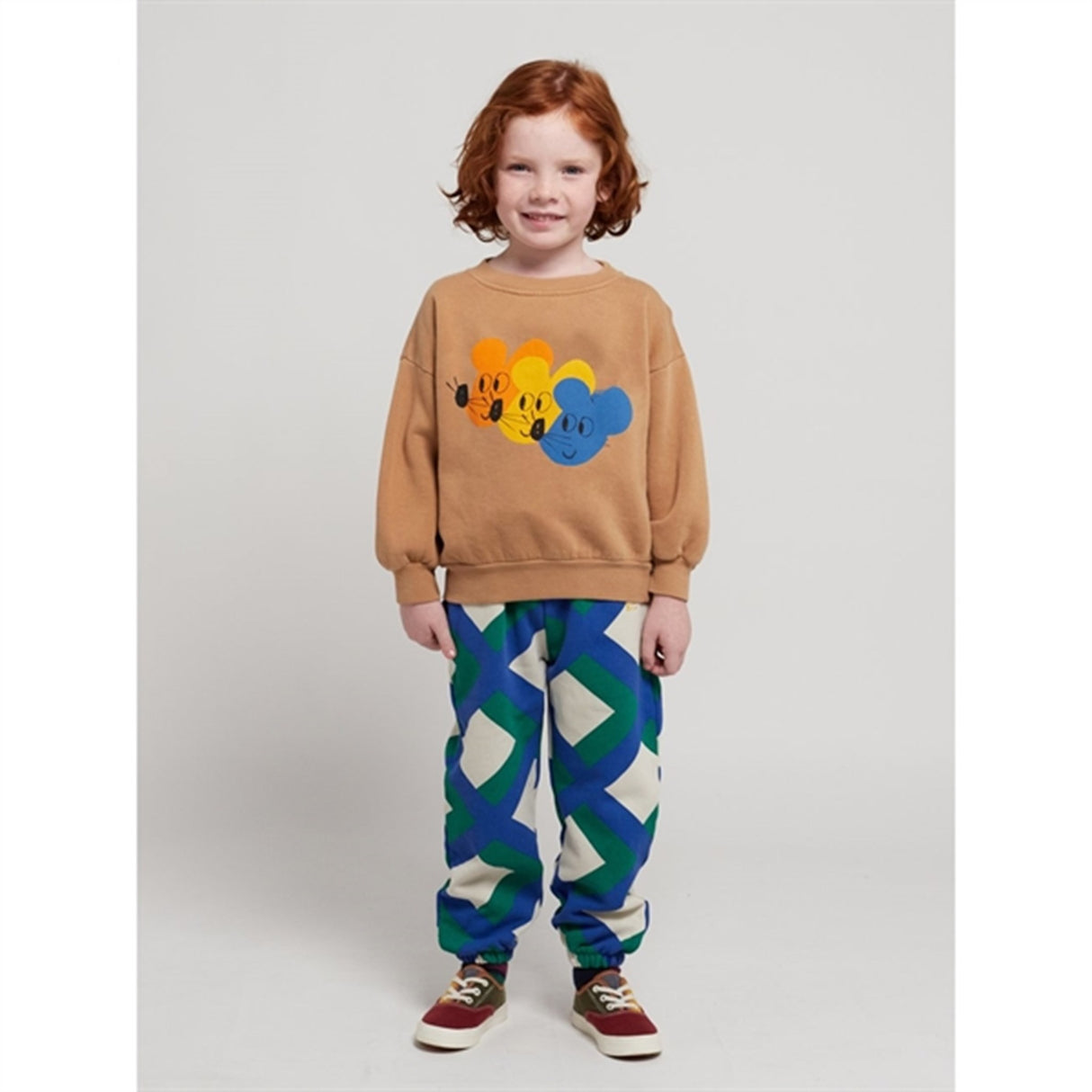 Bobo Choses Light Brown Multicolor Mouse Sweatshirt