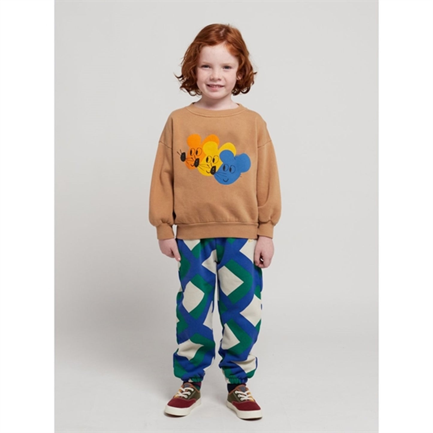 Bobo Choses Light Brown Multicolor Mouse Sweatshirt