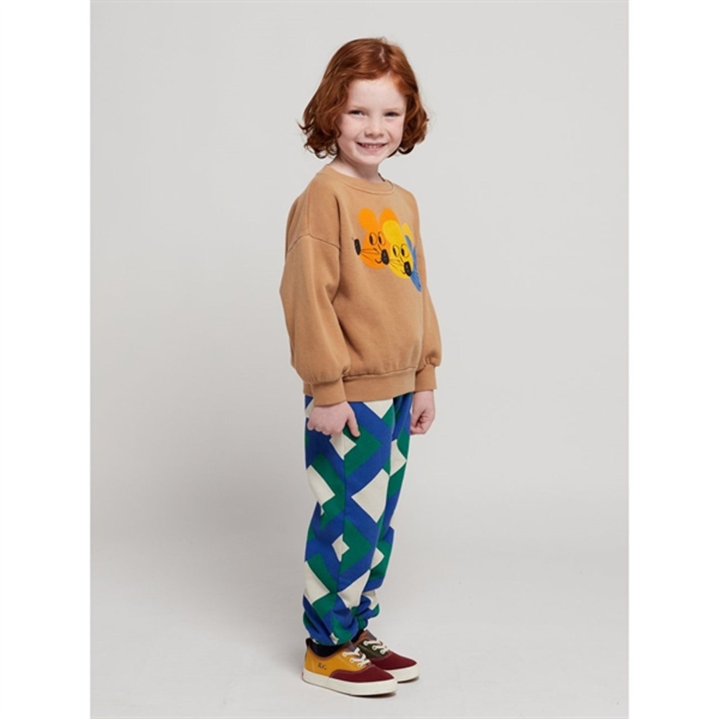 Bobo Choses Light Brown Multicolor Mouse Sweatshirt
