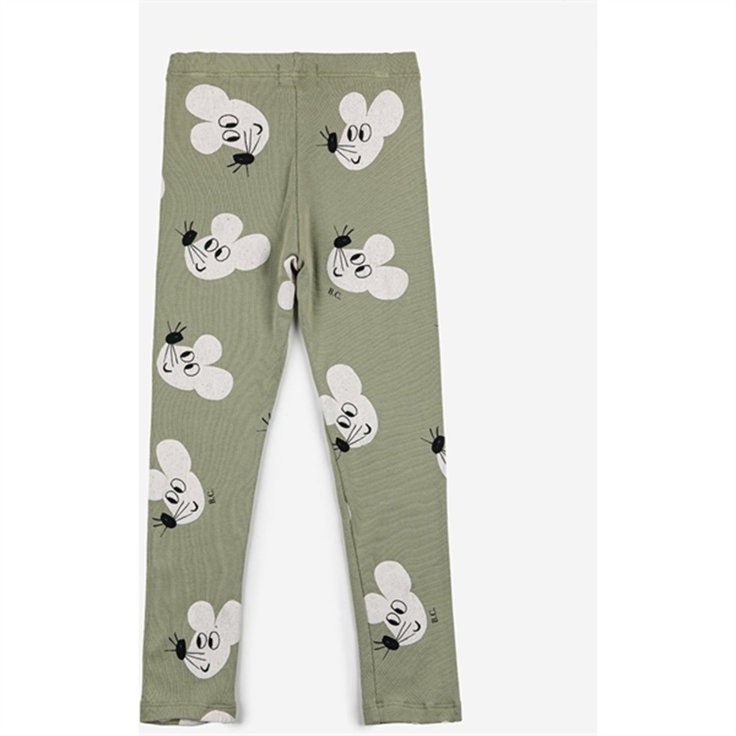 Bobo Choses Light Green Mouse Leggings AOP