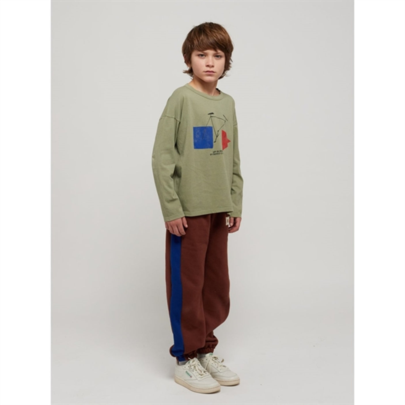 Bobo Choses Dark Brown B.C Label Sweatpants