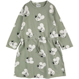 Bobo Choses Light Green Mouse Dress AOP