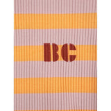 Bobo Choses Curry Horizontal Stripes Ruffles Dress