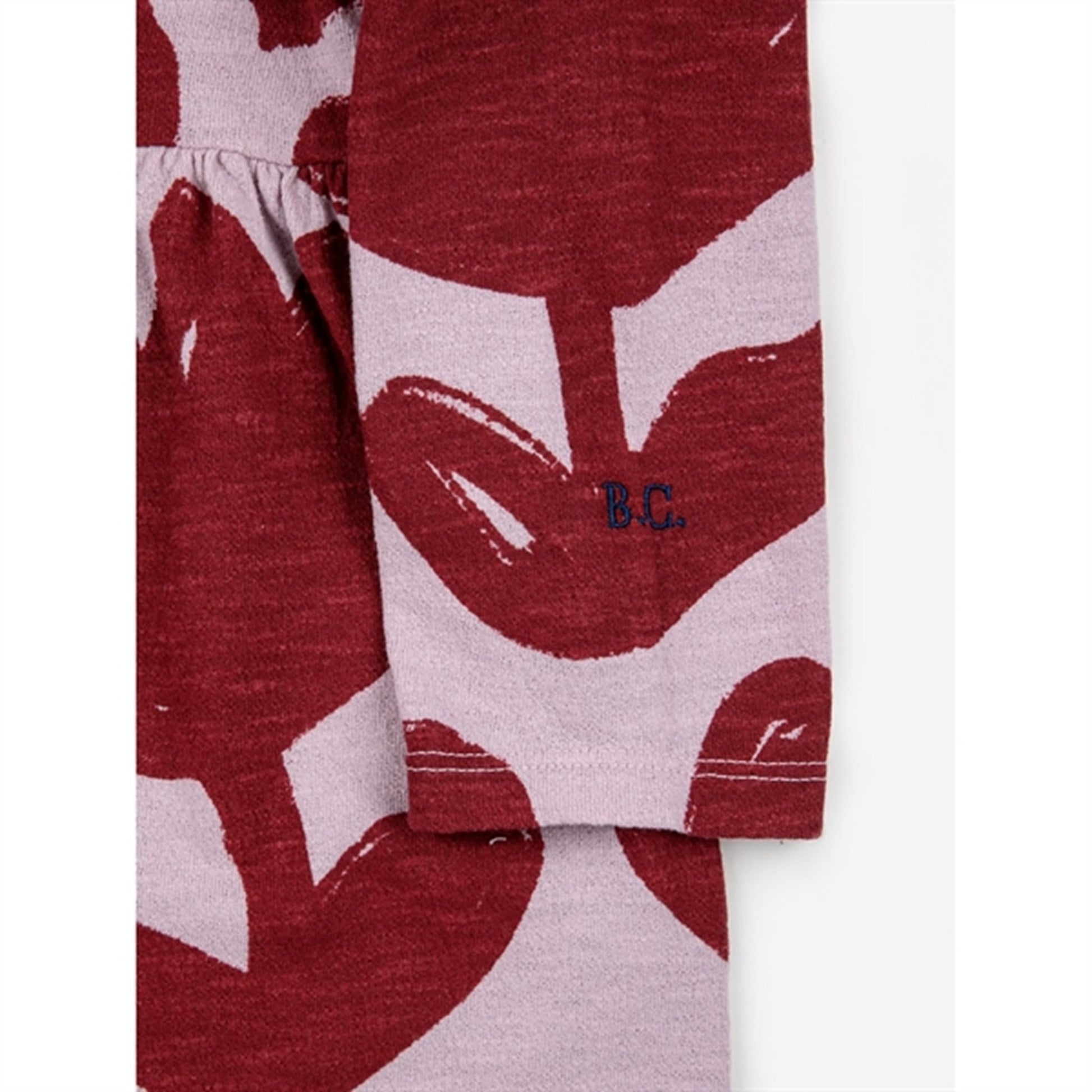 Bobo Choses Lavender Retro Flowers Ruffle Dress AOP