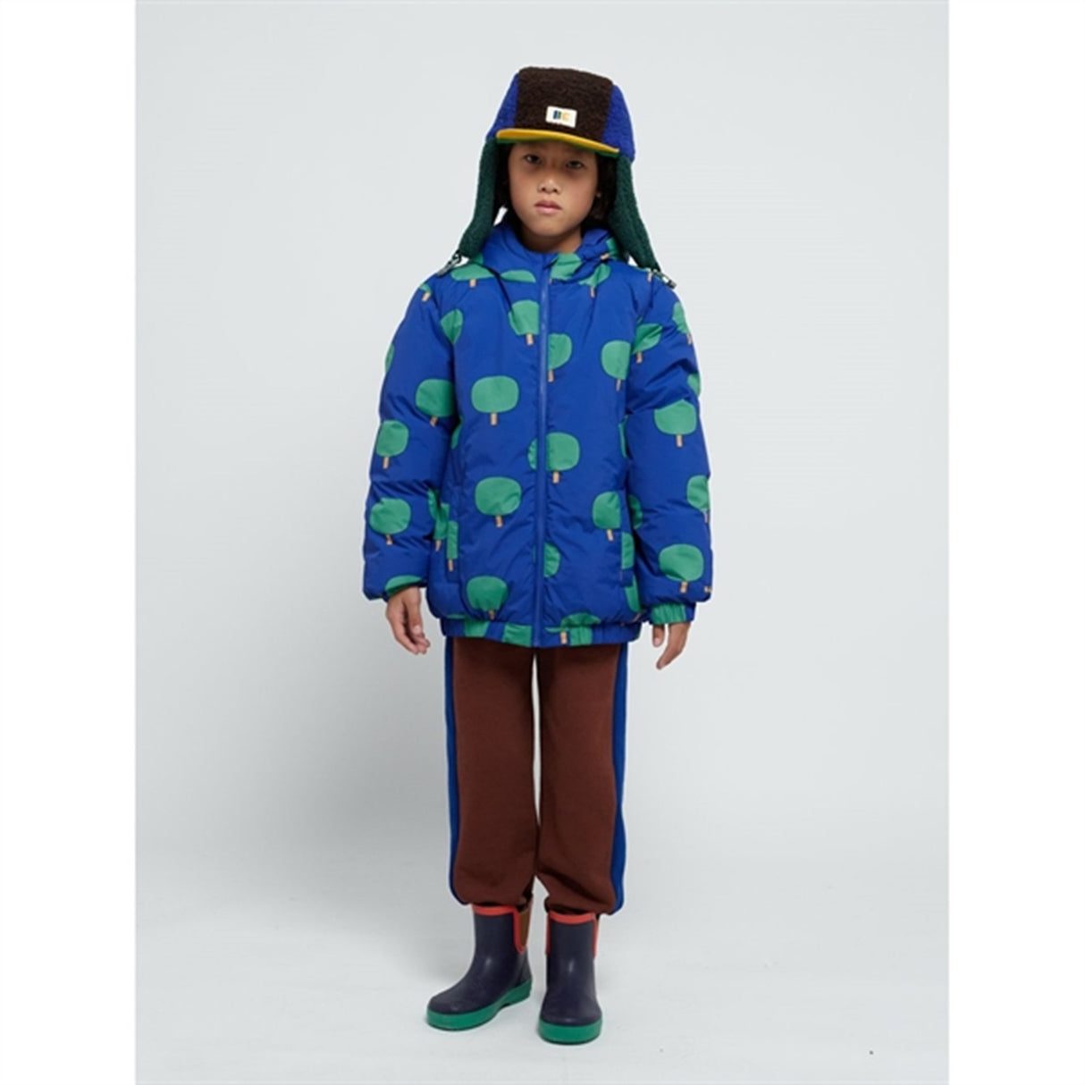 Bobo Choses Blue Green Tree Jacket AOP