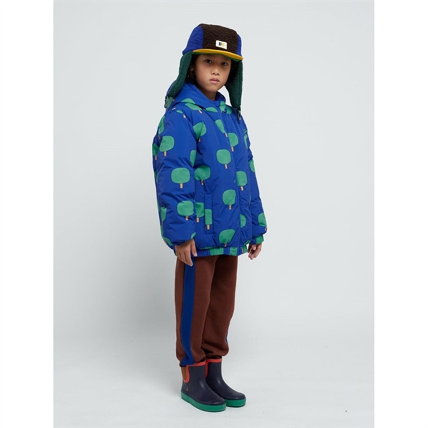 Bobo Choses Blue Green Tree Jacket AOP