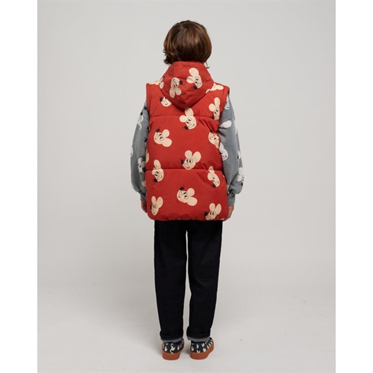Bobo Choses Brown Mouse Polstret Jacket AOP