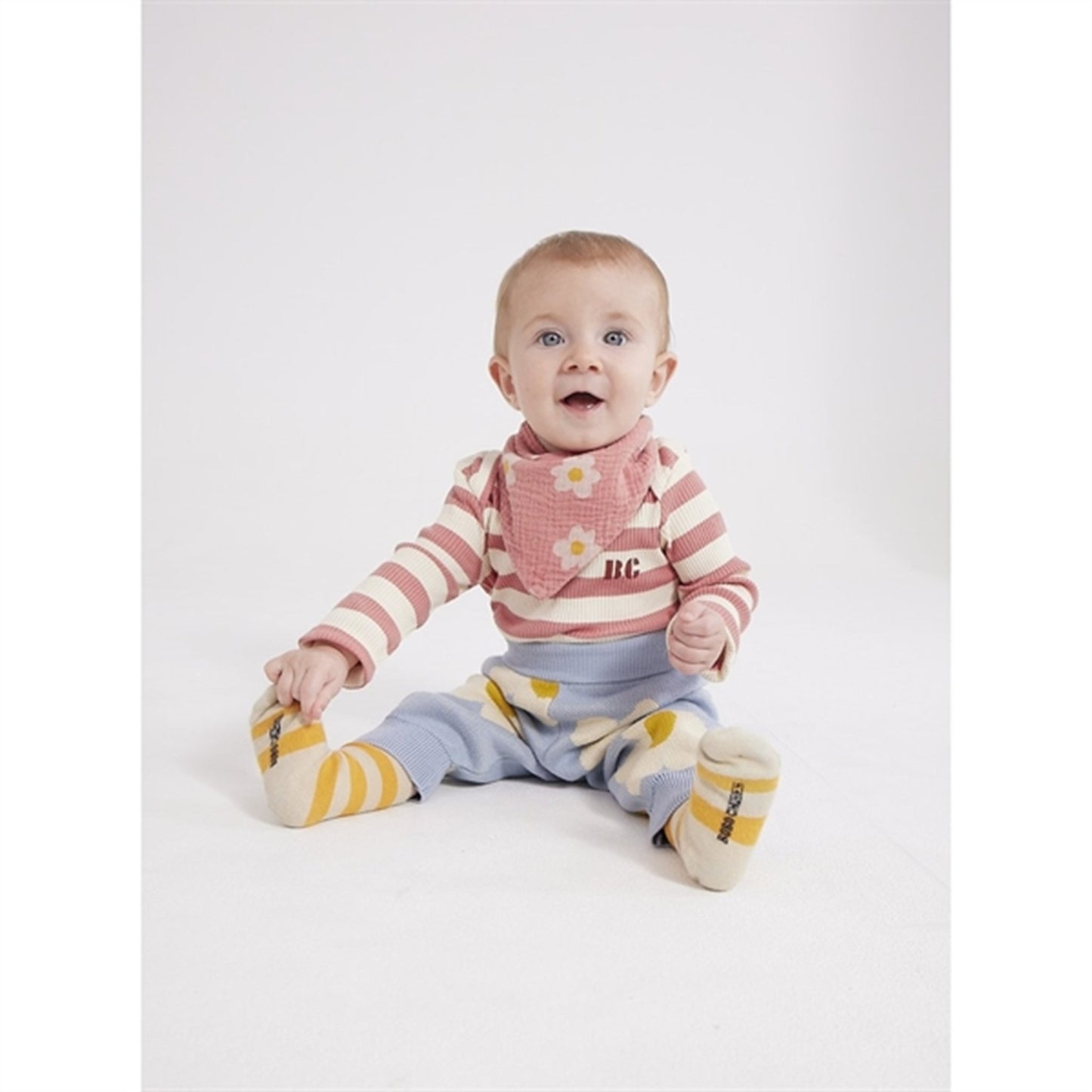 Bobo Choses Curry Yellow Stripes Socks