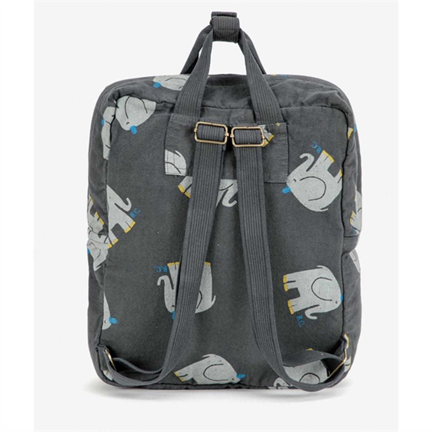 Bobo Choses Dark Grey The Elefant Schoolbag AOP