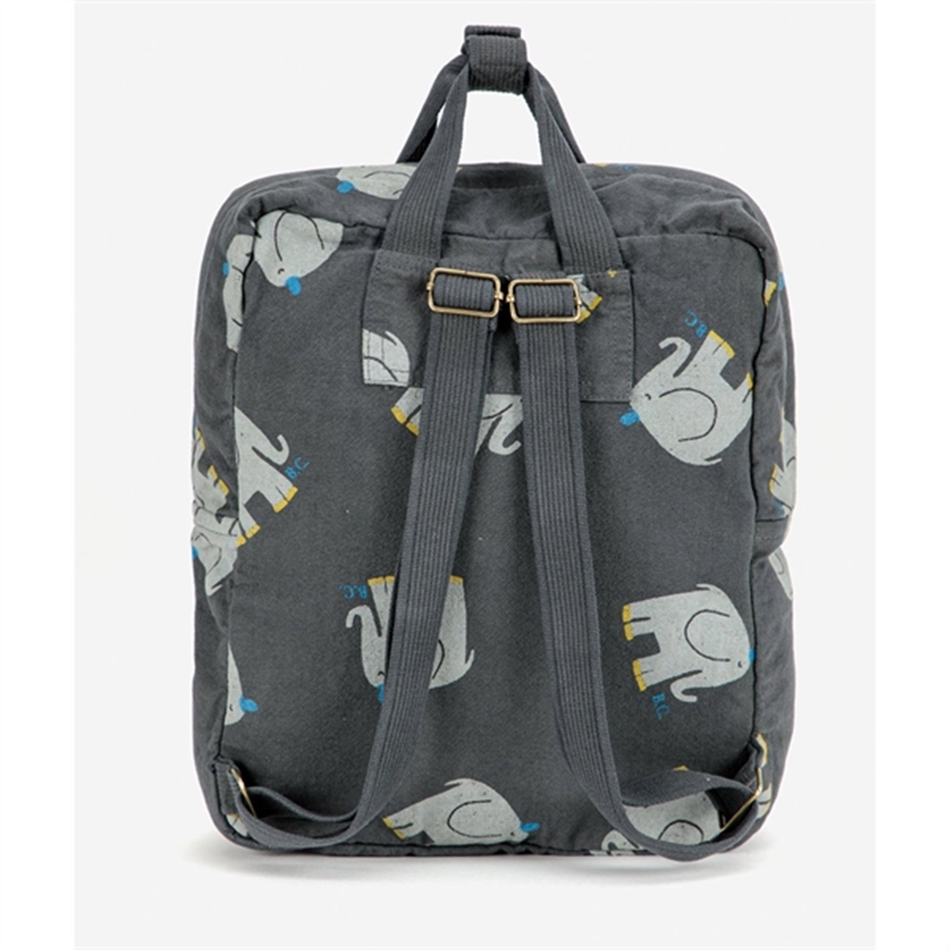 Bobo Choses Dark Grey The Elefant Schoolbag AOP