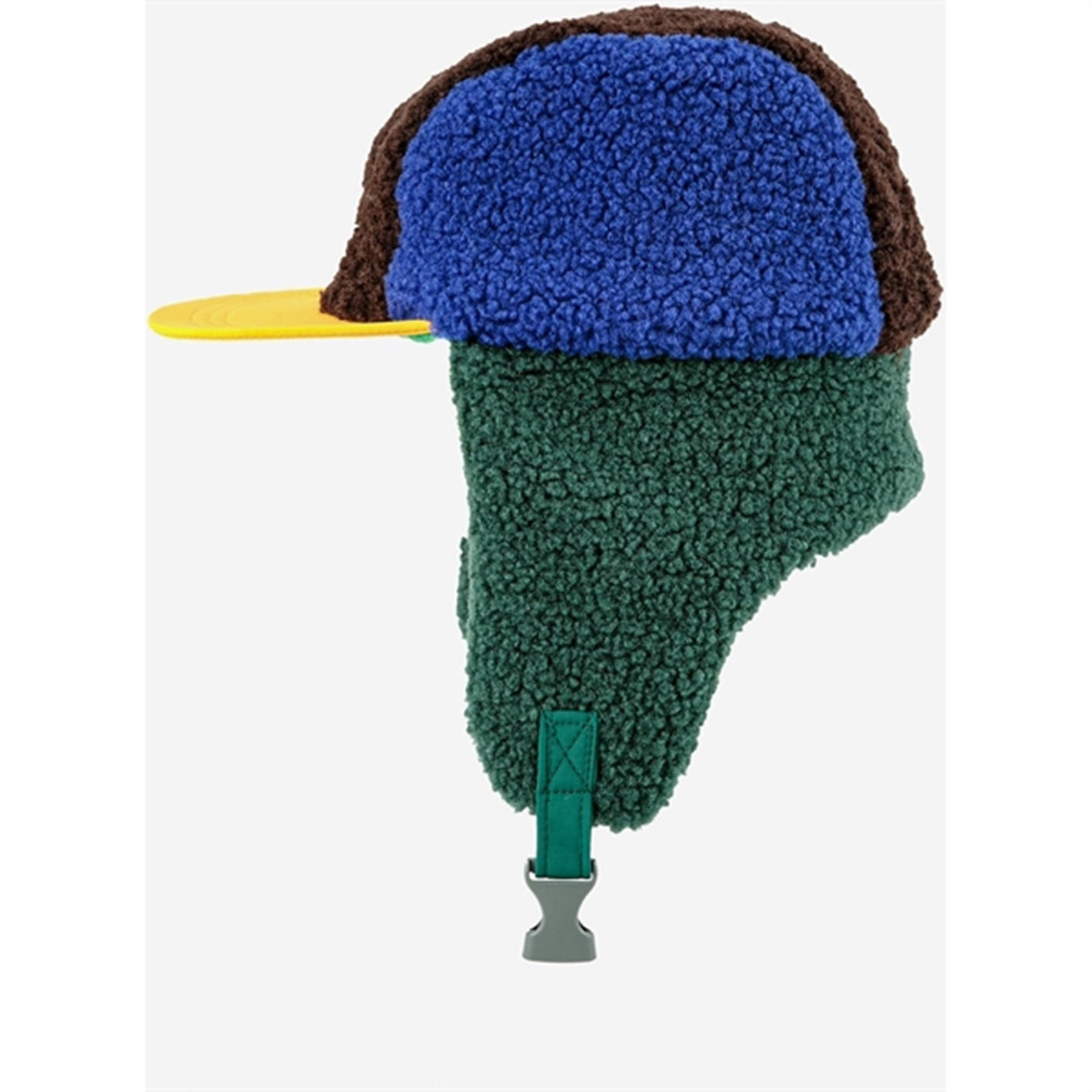 Bobo Choses Multicolor Color Block Blue Sheepskin Hat
