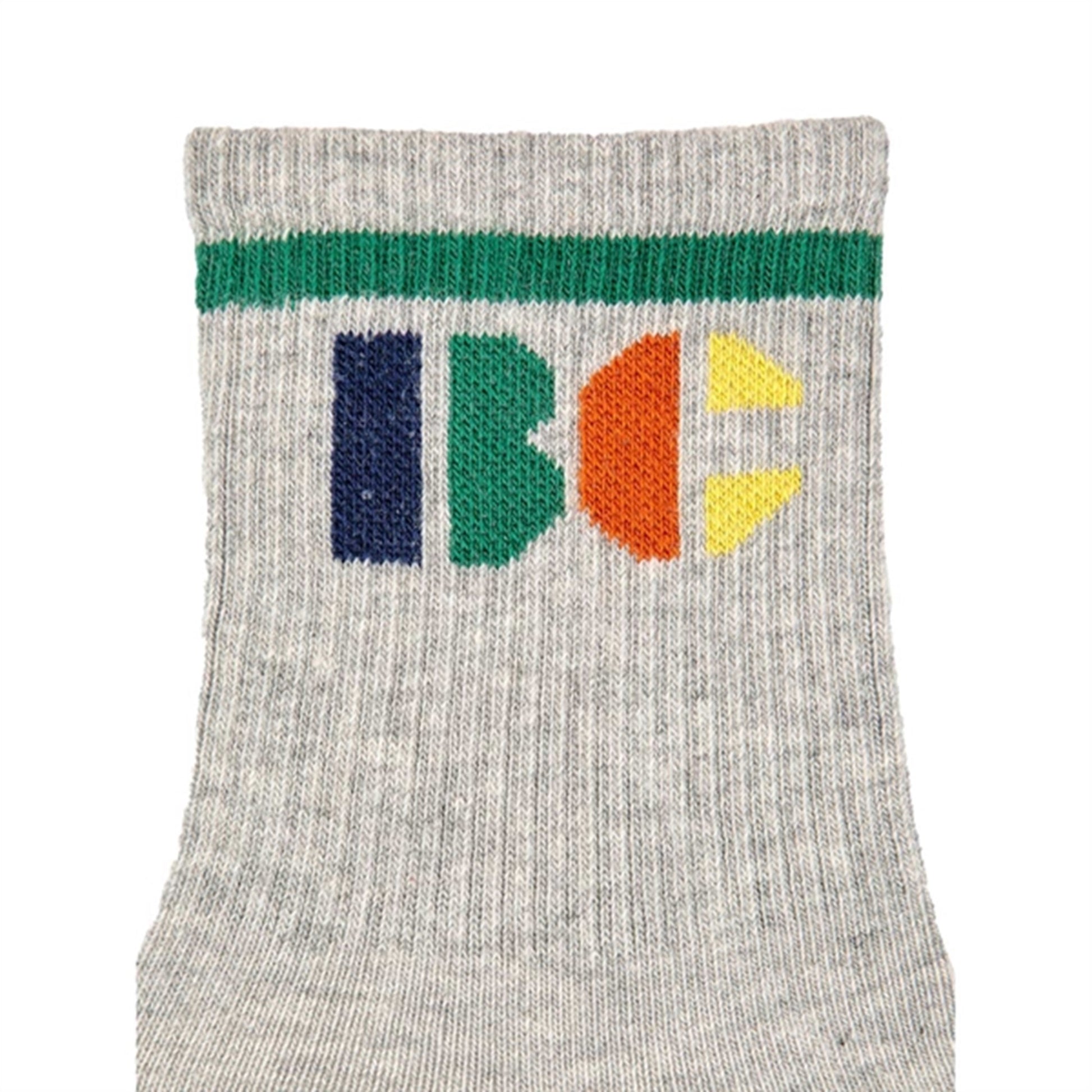 Bobo Choses Light Heather Grey Multicolor Bc Short Socks