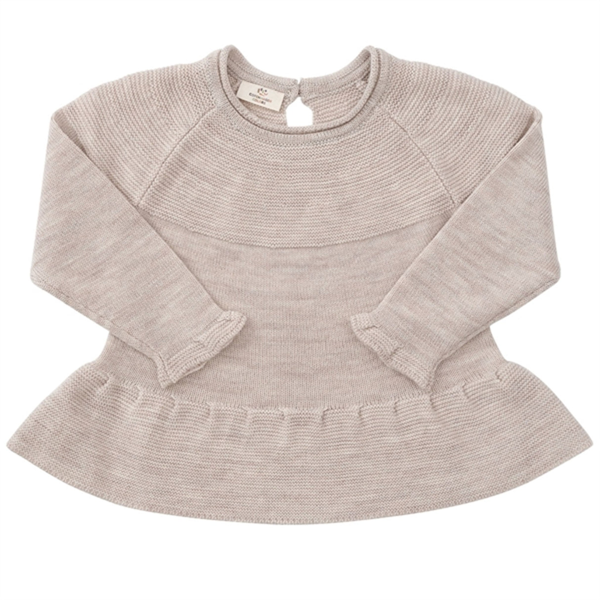 Copenhagen Colors Pale Cream Melange Merino Strik Blouse