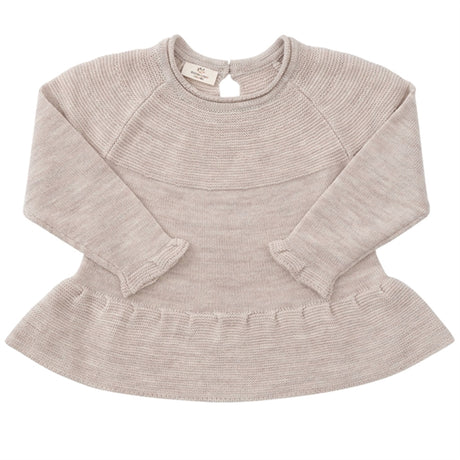Copenhagen Colors Pale Cream Melange Merino Strik Blouse