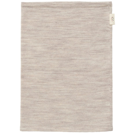 Copenhagen Colors Pale Cream Melange Merino Wool Knitted Tube Scarf