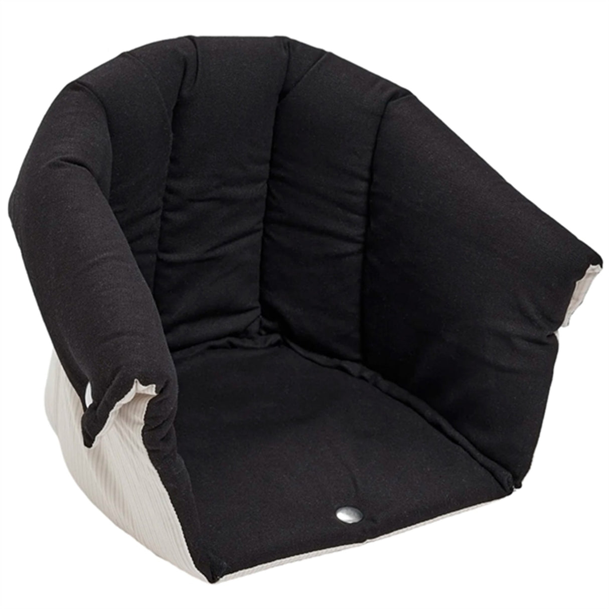 Copenhagen Colors Multifunctional Canopy for Baby Lift Black Solid w. Cream Stripe