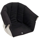 Copenhagen Colors Multifunctional Canopy for Baby Lift Black Solid w. Cream Stripe