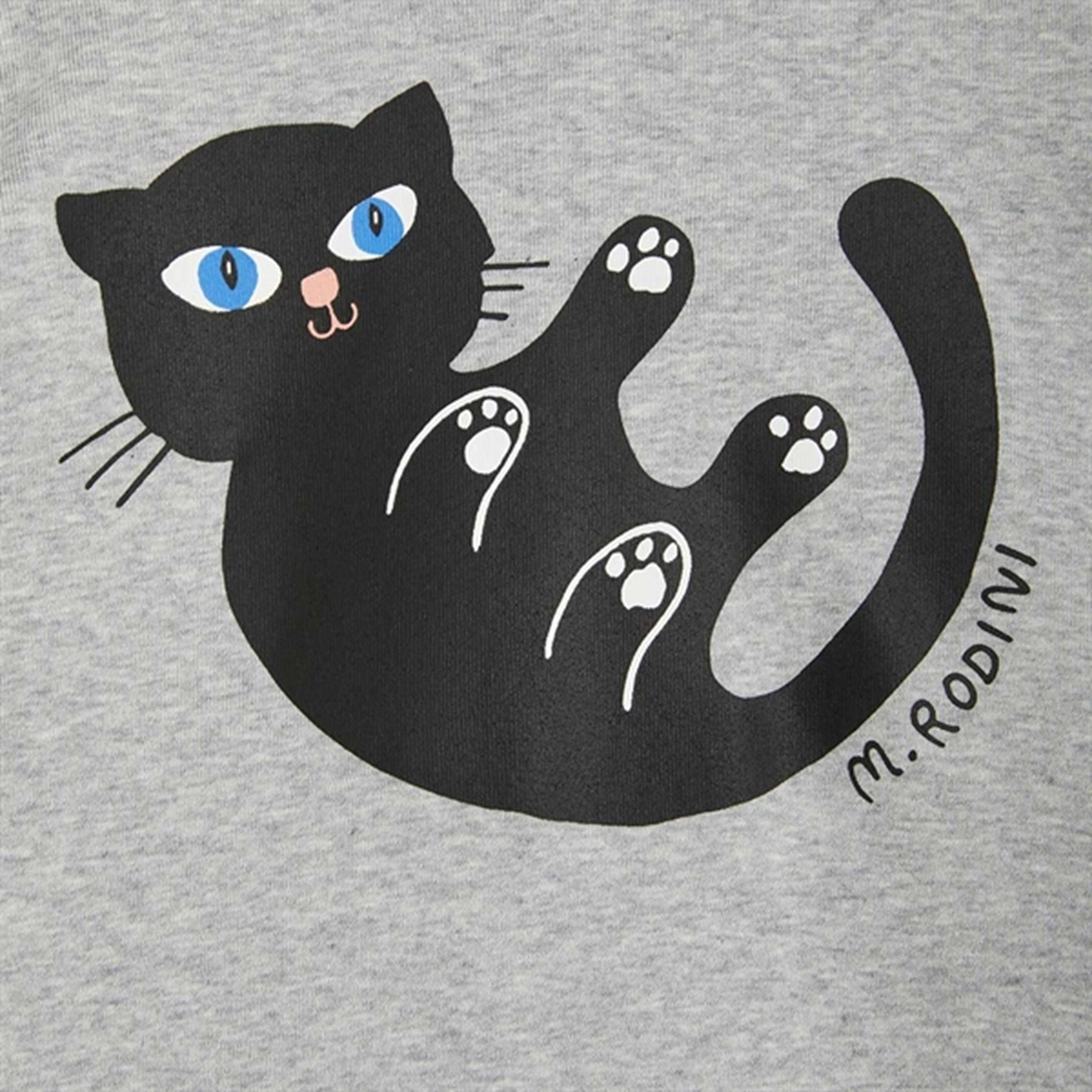 Mini Rodini Baby Cat Grey Melange T-shirt 2