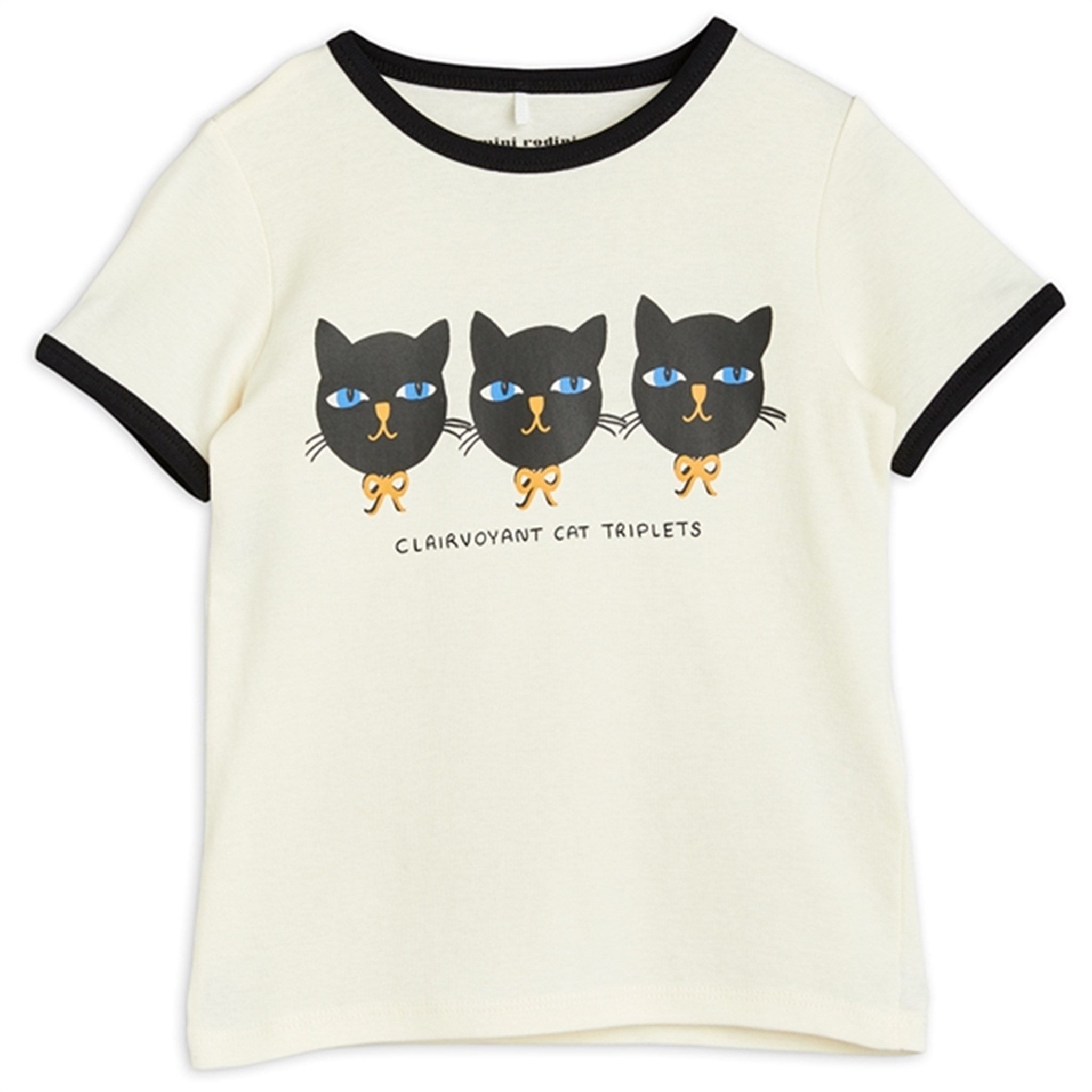 Mini Rodini Cat Triplets Offwhite T-shirt