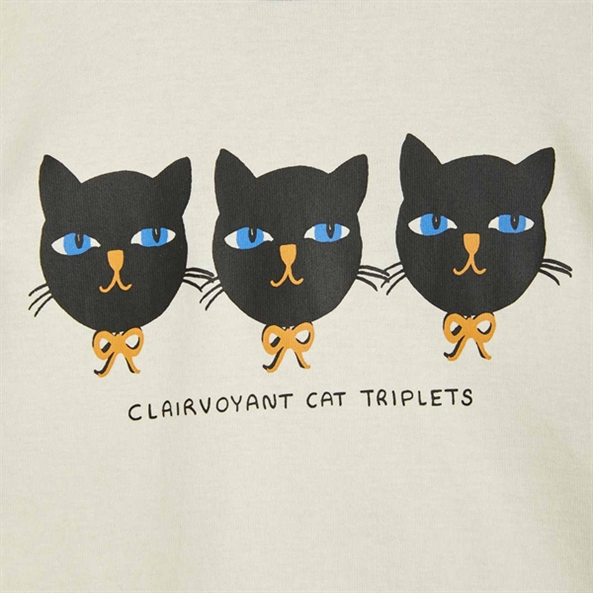 Mini Rodini Cat Triplets Offwhite T-shirt 2